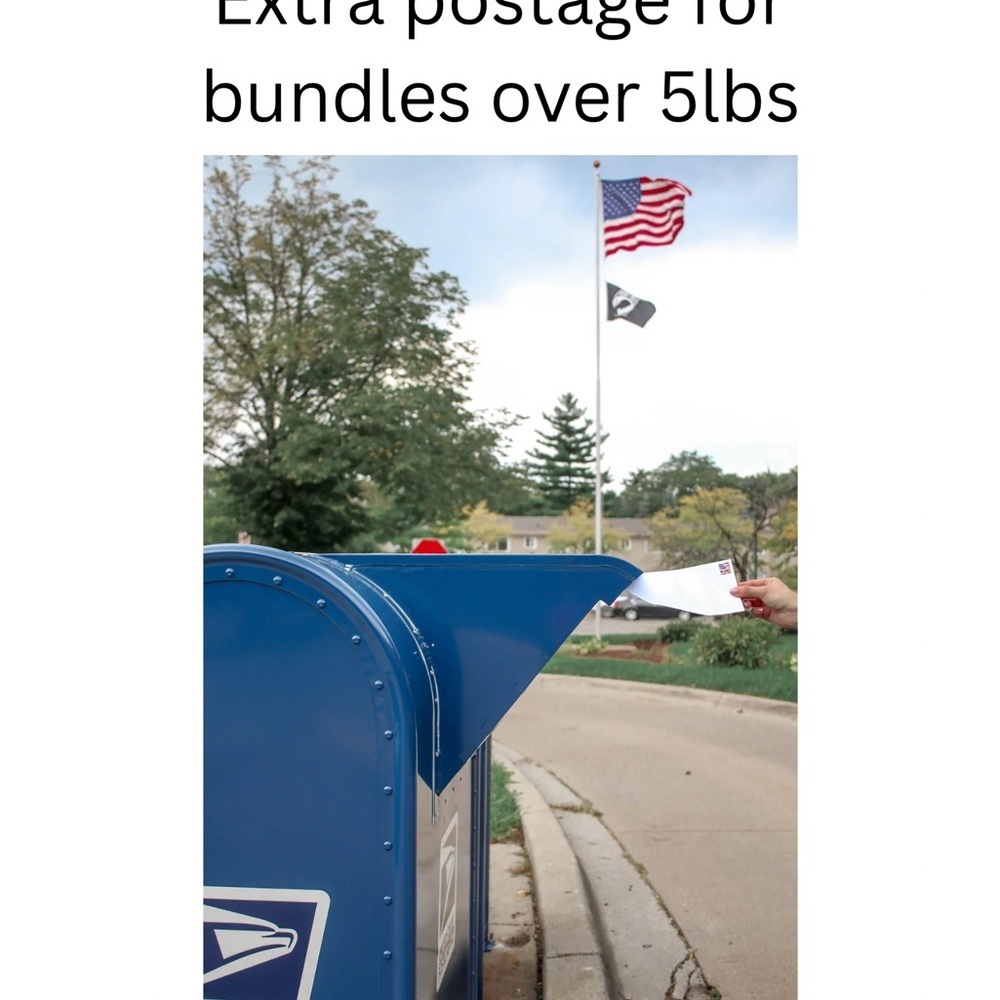 Extra postage for large bundles